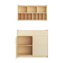 Foundations Wall-Mounted Diaper Organizer for Daycares, 3 Large & 8 Small Storage Compartments, Wood Construction, Maximum Durability by TinyTreasures Baby Boutique