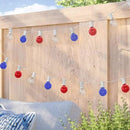 4th of July Decorations String Lights, 25Ft Outdoor Patio String Lights with 27 G40 Red White and Blue Light Bulbs(2 Spare), Independence Day Lights for Patriotic Party Garden Festival Decor- White by GreenHaven Gardens