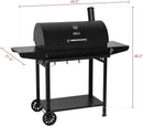 Royal Gourmet CC1830T 30-Inch Barrel Charcoal Grill with Warming Rack & Front Storage Basket, Outdoor BBQ Grill with 627 sq. in. Grilling Area for Backyard Barbecue Cooking Party, Black by GreenHaven Gardens