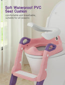 Potty Training Seat, Toddler Potty Training Toilet, Upgrade 2 In 1 Toddler Toilet Seat with Steps Stool Splash Guard and Anti-Slip Pad Soft Cushion, Potty Seats for Toddlers Baby Kids by TinyTreasures Baby Boutique