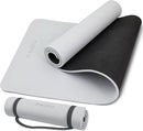 Yoga Mat Non Slip Anti-tear,extra thick-2/5 inch（10MM）High Resiliency Professional POE Yoga Mats for Women Men Kids,72"x24"inch,Workout, Yoga, Pilates and Floor Exercise, with Carrier Strap by TinyTreasures Baby Boutique