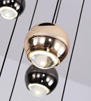 Farmhouse Crystal Chandelier, Luxury Hanging Lights High Ceiling Pendant Lighting for Foyer Staircase 32 Lights Black and Gold Dimmable 2700k-6000k by CozyNest Decor