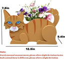 Orange Cat Planter Plant Pots,Cute Garden Cat Flower Planter,Cat Planters Birthday Gifts for Women,Office,Indoor/Outdoor Decor(12.5 * 5.12 * 7.8in) by GreenHaven Gardens