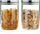 SIXAQUAE Glass Food Storage Containers Jar Stainless Steel Lids 2 Packs 1000ml Airtight Canister Organization Sets Stackable… by CozyNest Decor