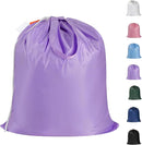Polecasa Small Heavy Duty Laundry Bag with 130gsm Tear Resistant Fabric and Handles, Easy to Carry Durable Dirty Clothes Drawstring Bag, Perfect for College Dorm, Travel 21”x24”,Purple by TinyTreasures Baby Boutique