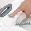 Potty Training Seat with Step Stool Ladder, SKYROKU Potty Training Toilet for Kids Boys Girls Toddlers - Comfortable Safe Potty Seat with Anti-Slip Pads Ladder Grey by TinyTreasures Baby Boutique