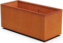 46-Inch Corten Steel Planter Box - Large Rectangular Planter for Outdoor Plants | Modern Heavy Duty Metal Design | Made in USA by GreenHaven Gardens