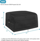 Kingling Grill Cover Fits for 6-Burner 87000 Propane Gas Grill, 44 inch Waterproof & UV Resistant Outdoor Griddle Cover Table Top Outdoor Grill Accessories - 44" L x 25" W x 21" H by GreenHaven Gardens