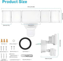 Olafus 100W Motion Sensor Outdoor Lights, 10000LM 6500K Daylight Flood Lights Outdoor Motion Sensor, Dusk to Dawn Outdoor Lighting, IP65 Waterproof Motion Detector Lights for Outside, White by GreenHaven Gardens