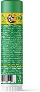 Badger Bug Repellent, Easy to Use Travel Stick, DEET-Free Mosquito Repellent & Insect Protection, Certified Organic Essential Oil Balm by TinyTreasures Baby Boutique