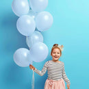 RUBFAC 129pcs Pastel Blue Balloons Different Sizes 18 12 10 5 Inch for Garland Arch, Light Blue Balloon for Birthday Baby Shower Gender Reveal Easter Wedding Party Decoration by TinyTreasures Baby Boutique