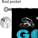 Golf Blackout Curtains for Boy Girl Room Darkening Decor,Sports Themed Golfers and Cars Bedroom Living Room Home Rod Pocket Thermal Insulated Window Curtain/Drapes Panel,72x63 Inch… by TinyTreasures Baby Boutique