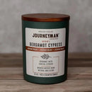 Journeyman Collection Candle, 15oz, Wooden Wick, Bergamot Cypress, Large Painted Jar by CozyNest Decor
