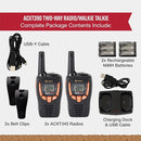 Cobra ACXT390 Walkie Talkies - Rechargeable, Lightweight, 22 Channels, 25-Mile Range Two-Way Radios with VOX (2-Pack) by TinyTreasures Baby Boutique