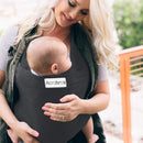 Acrabros Baby Wrap Carrier,Hands Free Baby Carrier Sling,Lightweight,Breathable,Softness,Perfect for Newborn Infants and Babies Shower Gift,Charcoal Grey by TinyTreasures Baby Boutique