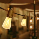GOOTHY 25Ft LED Outdoor String Lights with 13 Edison Shatterproof Bulbs (1 Spare), ST38 Hanging Patio Lights Waterproof for Outdside Porch Deck Backyard Garden Commercial Grade Decorations Lights by GreenHaven Gardens