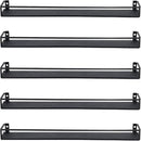 MyGift 16 Inch Wall Mounted Black Metal Nail Polish and Essential Oil Display Shelves, Kitchen Hanging Racks for Seasoning Shakers or Spice Jars, Set of 5 by CozyNest Decor