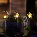 Tryme Solar Lights Outdoor Garden Decorations Sun Moon Star Stake Light Decorative Waterproof Warm White LED Yard Decor for Pathway Lawn Patio Courtyard Backyard by GreenHaven Gardens