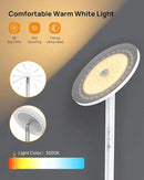 TROND Floor Lamp, 5000LM Super Bright Sky LED Modern Torchiere Standing Lamp, 3000K Warm White with 5-Level Dimmable, 71 in Tall Pole Light, 30-Minute Timer, Modular Rod, Wall Switch Compatible by CozyNest Decor