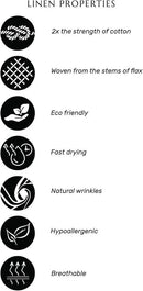 Solino Home Linen Purple Table Runner 132 Inches Long - 100% Pure Linen Extra Long Table Runner 14 x 132 Inch for Fall, Autumn, Halloween, Thanksgiving - Classic Hemstitch by CozyNest Decor