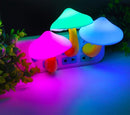AUSAYE 2Pack LED Night Light Plug in Lamp 7-Color Changing Cute Mushroom Light Sensor Night Lights for Adults Kids NightLight by TinyTreasures Baby Boutique