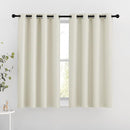 NICETOWN Room Darkening Curtains and Drapes for Bedroom - Grommet Energy Saving Thermal Insulated Light Blocking Window Treatments for Kitchen (Beige, 1 Pair, W46 x L54) by TinyTreasures Baby Boutique