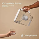 Clearly Filtered No.1 Filtered Water Pitcher/Updated Model/Targets 365+ Contaminants e.g. Fluoride Chlorine PFAS Microplastics Lead Arsenic BPA/BPS Free (Pitcher Includes 1 Filter) by CozyNest Decor