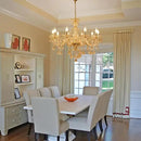 10-Light Crystal Chandelier Clear K9 Crystal Luxury Ceiling Light Fixture Flush Mount Pendant Lighting for Living Room Dining Room Bedroom Kitchen Hallway Entryway by CozyNest Decor