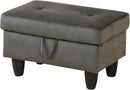 Ottoman Rectangular Storage Ottoman Bench, Flannel Footrest Stool Footstool with Lid for Living Room, Bedroom, Entryway, Brown, 28.5"x19"x17.5" by CozyNest Decor