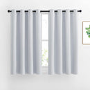 NICETOWN Greyish White Room Darkening Curtains - Window Treatment Thermal Insulated Grommet Panels/Drapes for Bedroom (2 Panels, 52 by 54) by TinyTreasures Baby Boutique