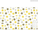 Encasa XO Ironing Mat/Pad (Large 48"x28") with 3mm Padding & Silicone Iron Rest for Steam Pressing on Tabletop or Bed - Heat Resistant, Portable, Quilting & Travel Blanket - Yellow Moon by CozyNest Decor
