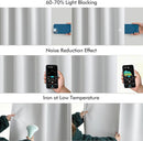 MIULEE Back Tab Light Blocking Curtains 84 Inch Length 2 Panels Set for Living Room Bedroom, Greyish White Rod Pocket/Pinch Pleated Thermal Insulated Room Darkening Blackout Curtains 84 Inches Long by TinyTreasures Baby Boutique