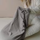 Baby Lounger - Snuggle Cozy Me Infant Lounger for Newborns | Flannel Cover, Breathable Soft, Portable Awake-Time Pad, Essential Baby Gift -Grey by TinyTreasures Baby Boutique