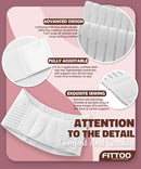 FITTOO Maternity Belt Back Support Belly Band Pregnancy Belt Support Brace Abdominal Binder Waist Support White XL by TinyTreasures Baby Boutique