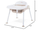 Foundations Secure Sitter Feeding Chairs Multipack, No-Tip Feet, 3-Point Adjustable Harness, Removable Tray, Easy to Clean, Stackable Feeding Chairs, 3 Pack (11 inch) by TinyTreasures Baby Boutique