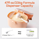 NCVI Baby Formula Dispenser On The Go, Formula Container To Go, Formula Holder for Travel, Outdoor Picnic with Baby Infant, Portable Container for Milk Powder, Snacks, Candy, Fruits (Brown Deer) by TinyTreasures Baby Boutique