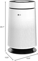 LG PuriCare 360-Degree Single Air Purifier with Clean Booster, ThinQ Wi-Fi and Voice Control (AS330DWR0), 310 sq. ft, White by TinyTreasures Baby Boutique