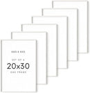 HAUS AND HUES Standalone White Oak Frame Set of 6-20x30 by CozyNest Decor