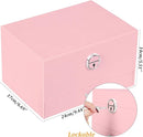 Earrings Jewelry Box for Girls, 5 Layers Jewelry Organizer with Earring Holder Organizer for Girls Earring Organizer Jewelry Boxes for Women Earrings and Necklaces Jewelry Box Organizer Pink by TinyTreasures Baby Boutique