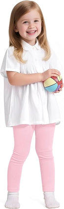 Witwot 5 Pack Toddler Leggings Baby Girl Cotton Pants Toddler Girls Clothes Size 18M-5T by TinyTreasures Baby Boutique