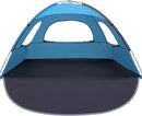 WhiteFang Beach Tent Anti-UV Portable Sun Shade Shelter for 3/4/6/8 Person, Extendable Floor with 3 Ventilating Mesh Windows Plus Carrying Bag, Stakes and Guy Lines by TinyTreasures Baby Boutique