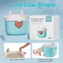 NCVI Baby Formula Dispenser On The Go, Formula Container To Go, Formula Holder for Travel, Outdoor Picnic with Baby Infant, Portable Container for Milk Powder, Snacks, Candy, Fruits (Green) by TinyTreasures Baby Boutique