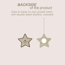 Wooden Markers for Growth Chart Height Ruler Kids Height Measurement, Space Themed Shapes. by TinyTreasures Baby Boutique