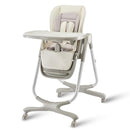 6 in 1 Convertible High Chairs for Babies and Toddlers,Portable High Chair with Dishwasher Tray and 4 Wheel,Booster Seat for Dining Table,Foldable Toddle and Baby Feeding Highchair (White) by TinyTreasures Baby Boutique