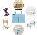 Surblue Bedside Caddy Hanging Organizer Bedside Storage Bag for Bunk and Hospital Beds (Small, Skyblue) by CozyNest Decor