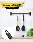 Pack of 2 Silicone Solid Turner, Non Stick Slotted Kitchen Spatulas, High Heat Resistant BPA Free Cooking Utensils, Ideal Cookware for Fish, Eggs, Pancakes(Black) by CozyNest Decor