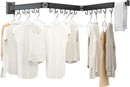 Foldable Clothes Drying Rack, 2 Fold Laundry Drying Rack Wall Mount, [No Drilling] Folding & Durable Space Saver for Laundry, Balcony, Bathroom, Patio, Dormitory, Apartment-White by CozyNest Decor