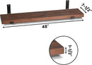 CONSDAN Floating Shelves for Wall Mounted Book Shelf Hanging Shelves Floating Bookshelf for Bedroom, Bathroom, Living Room, Kitchen USA Grown Solid Hardwood, Dark Maple 48x7.5x1.5 in (Set of 3) by CozyNest Decor