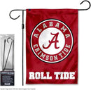 College Flags & Banners Co. Alabama Crimson Tide Circle Logo Garden Banner Flag with Stand Pole Holder by GreenHaven Gardens