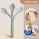 6-Piece Silicone Baby Feeding Spoons, First Stage Infant Spoons, Soft-Tip Easy on Gums I Baby Training Spoon | Infant Utensils Feeding Supplies, Dishwasher & Boil-proof by TinyTreasures Baby Boutique